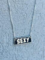 ⁦שרשרת SEXY מלבנית⁩ – תמונה ⁦3⁩