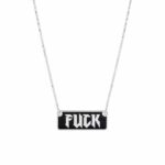 ⁦שרשרת FUCK מלבנית⁩ – תמונה ⁦2⁩