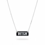 ⁦שרשרת BITCH מלבנית⁩ – תמונה ⁦2⁩
