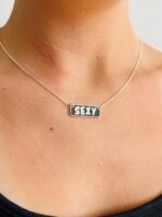 ⁦שרשרת SEXY מלבנית⁩ – תמונה ⁦4⁩